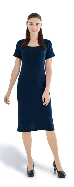 Short-Sleeve Midi Dress OC051, foto katalog
