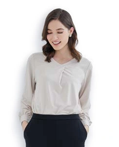 Lady’s V-Neck Blouse OC059, foto katalog