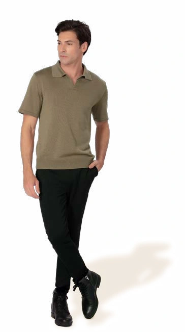 Short-Sleeve Polo Sweater OC085, foto katalog