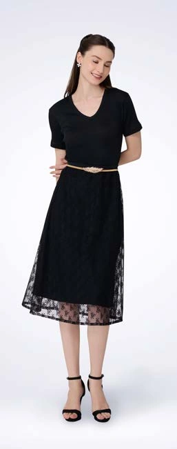 Lace Midi Skirt OC087, foto katalog