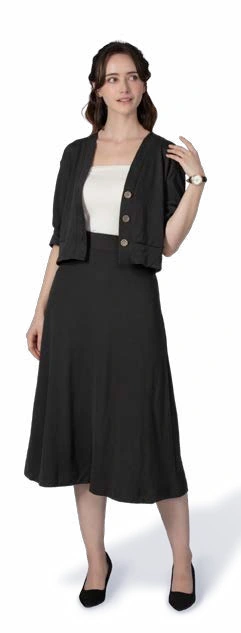 Short-Sleeve Cropped Cardigan OC088, foto katalog