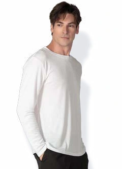 Men’s Mini Check Long-Sleeve Undershirt UW117, foto katalog